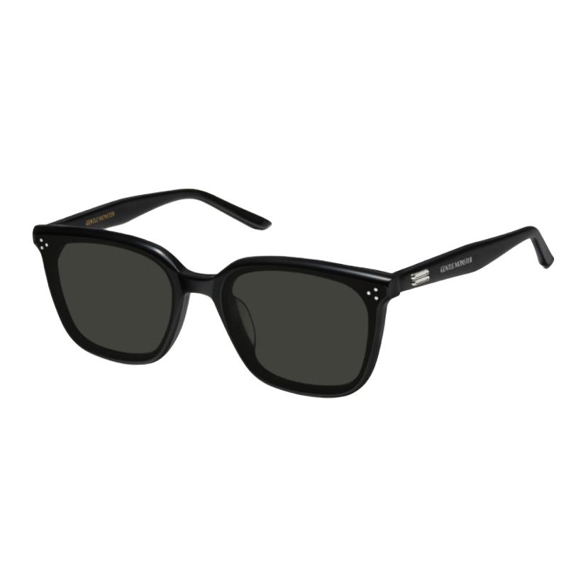 Gentle Monster Logo Design Brand Identity Square Sunglasses Unisex sunglasses Black LOLOU-01 01,Black
