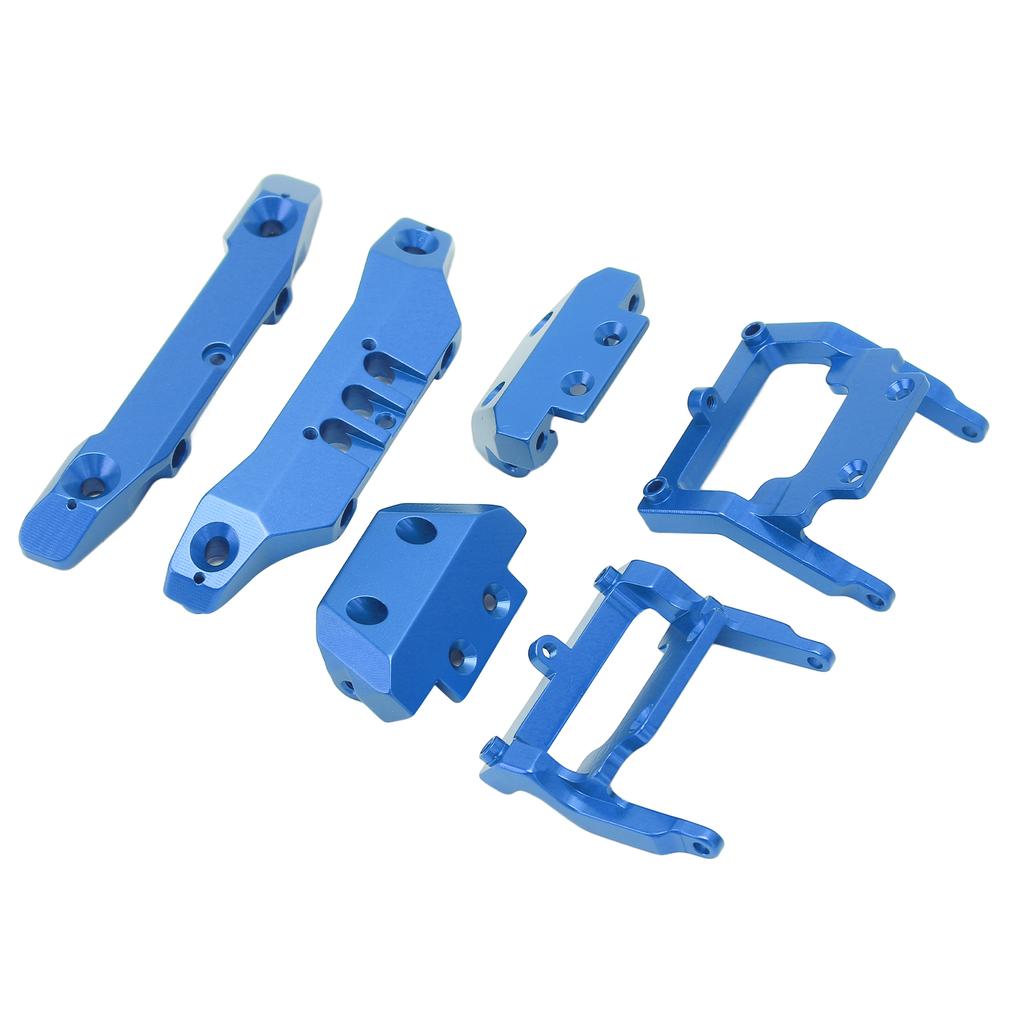 RC 1 18 Bumper Replacement Aluminum Alloy RC Front Rear Bumpers Plates Upgrade Parts for Traxxas Latrax Teton 1 18 Blue