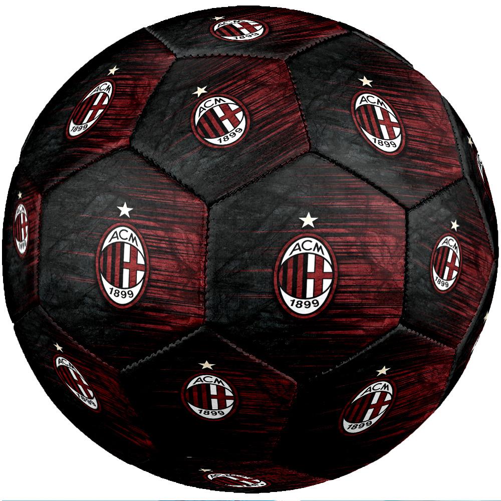 Pallone da Calcio da Partita Misura 5 Tema AC Milan Pallone da Calcio Professionale da Esterno Morbido al Tocco Pallone da Allenamento