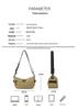 Ultra-light Waterproof Nylon Crossbody Bag, Unisex, Fashionable and Large Capacity