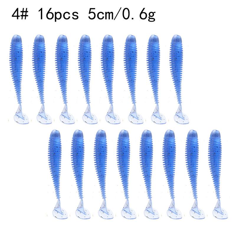 10/16 sztuk przynęty wędkarskie 5 / 7,5cm T śruba ogonowa przynęta wędkarska miękka przynęta bioniczna sztuczna przynęta silikonowa