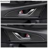 4 Stück Auto Zubehör Kohlefaser Türgriff Schale Panel Rahmen Dekoration Abdeckung Zierleiste Für Mazda 3 Axela 2014 - 2018 Innenraum Kit