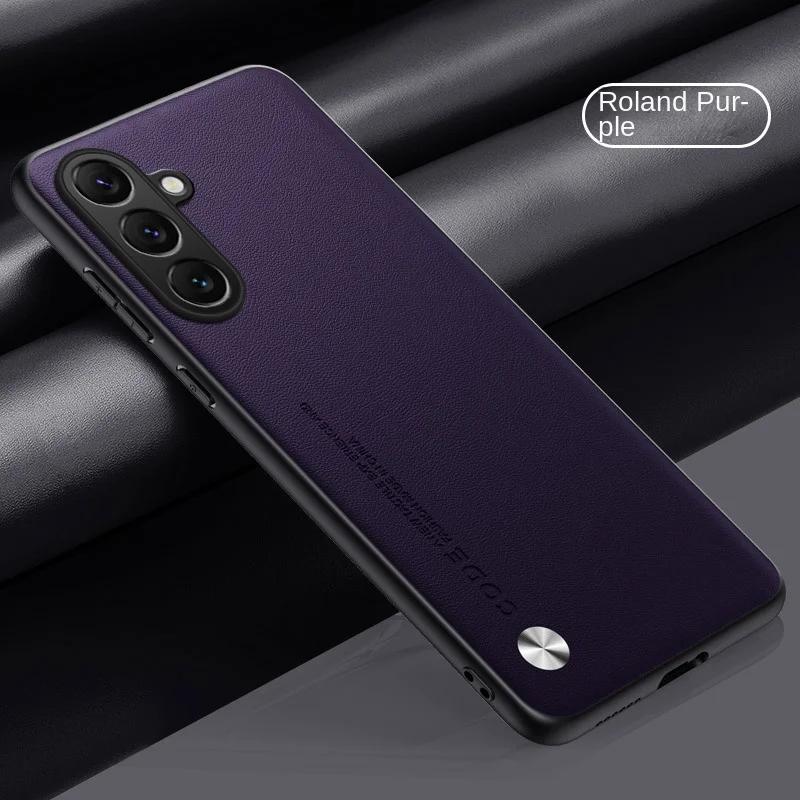 

Шкіряний чохол класу люкс для Samsung Galaxy S24 S23 FE S24 S23 Ultra M35 M55 M34 M54 M14 M33 M53 A 55 05 05s 25 15 54 34 14 Протиударний чохол For M55 фіолетовий