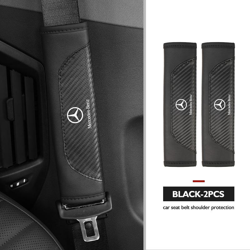 For Benz Car Seat Shoulder Belt Cover Safety Belt Protector Pad Auto Interior Accessories AMG VIANO GLB GLC GLE GLK W108 W124