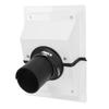 HVAC Wall Penetration Line Set Cover Kit Plastic Split AC Line Set Wall Cover with Soft Gasket for Indoor Outdoor   Conditioner