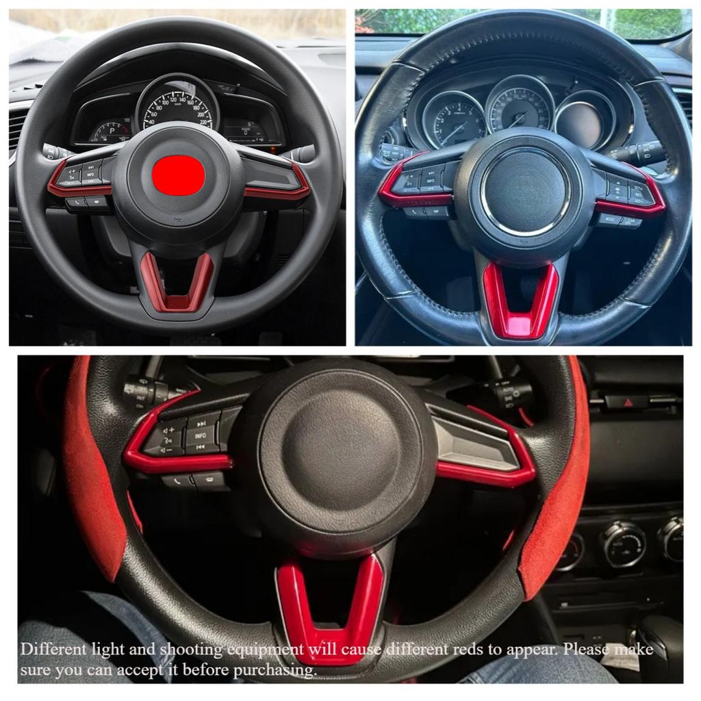 För Mazda 3 6 CX3 CX-3 CX-5 CX5 CX8 CX 9 Axela ATENZA 2017 2018 2019 3 st Bilratt Trim Paljetter Skydd Klistermärke