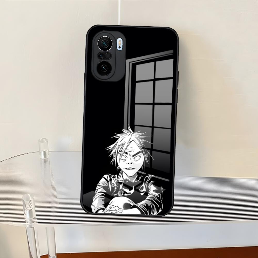 Anime Gorillazs Phone Case For Redmi 13 12 13c 12c Note 13 Pro Plus 11 12 Pro 10 12s 11s Tempered Glass Back Cover