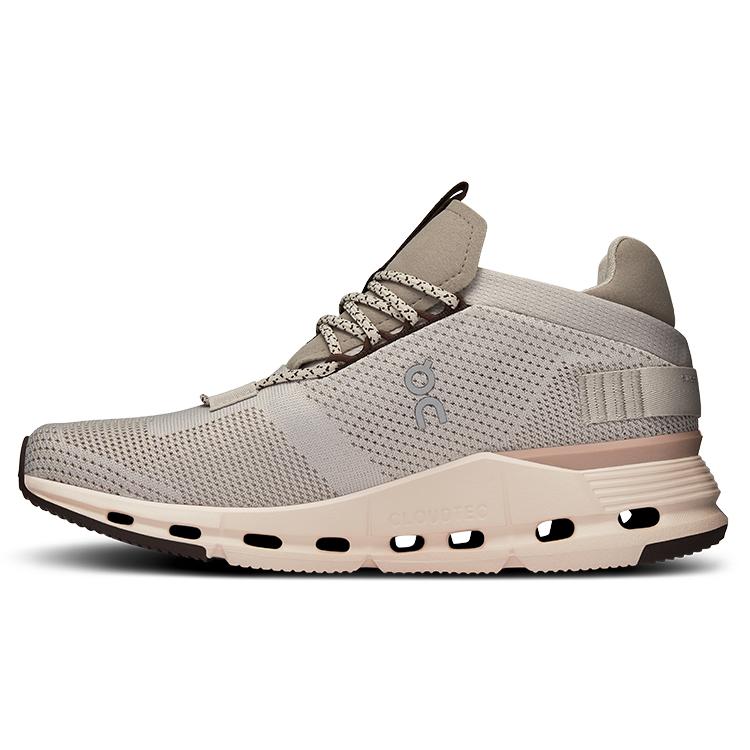 

On Cloudnova Slip Resistant Low top Casual Shoes Women s Pearl White Shell Pink 26.98124 37.5