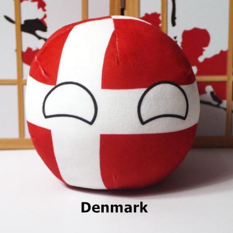 20cm Polandball Plush Doll Country Ball Anime Short Stuffed Plush Doll Toy