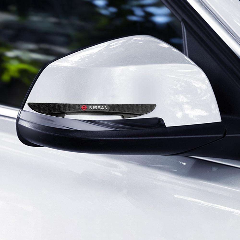 4Pcs Side Door Edge Protective Strip Rearview Mirror Anti-collision Stickers Car Accessories For Nissan Nismo Qashqai Altima J11