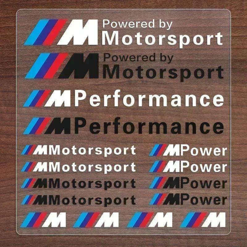 1 set Adesivo Emblema Auto Decorazione Auto Decalcomania Per Bmw M Performance Power X1 X3 X5 X6 E84 E83 F25 M3 E90 E91 E60 F15 F16 E70 F30