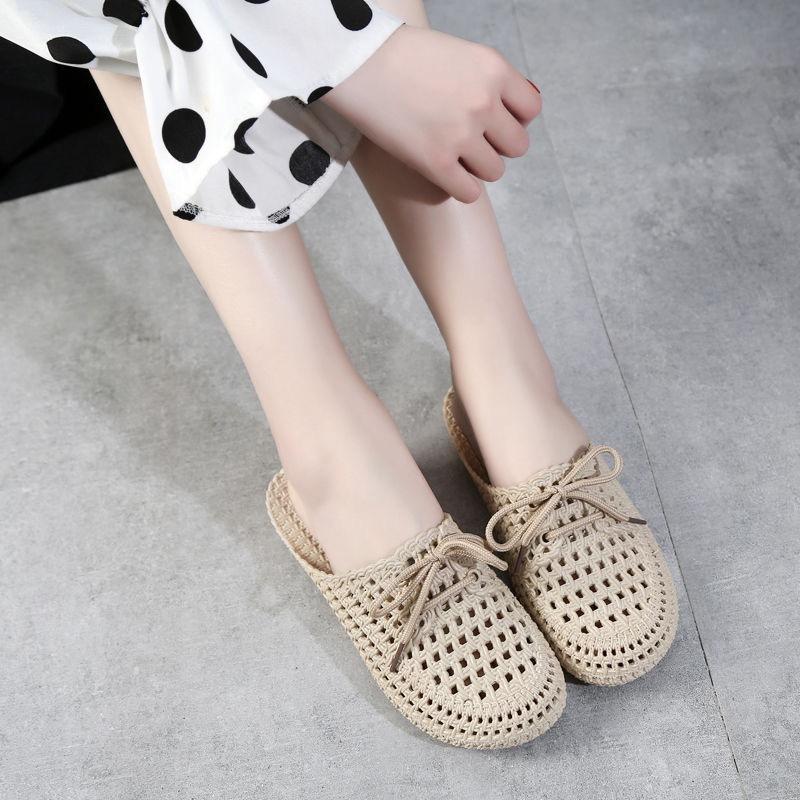 Slippers Summer Cute Baotou Cave Home Indoor Non-slip Soft Bottom Student Cool Slippers