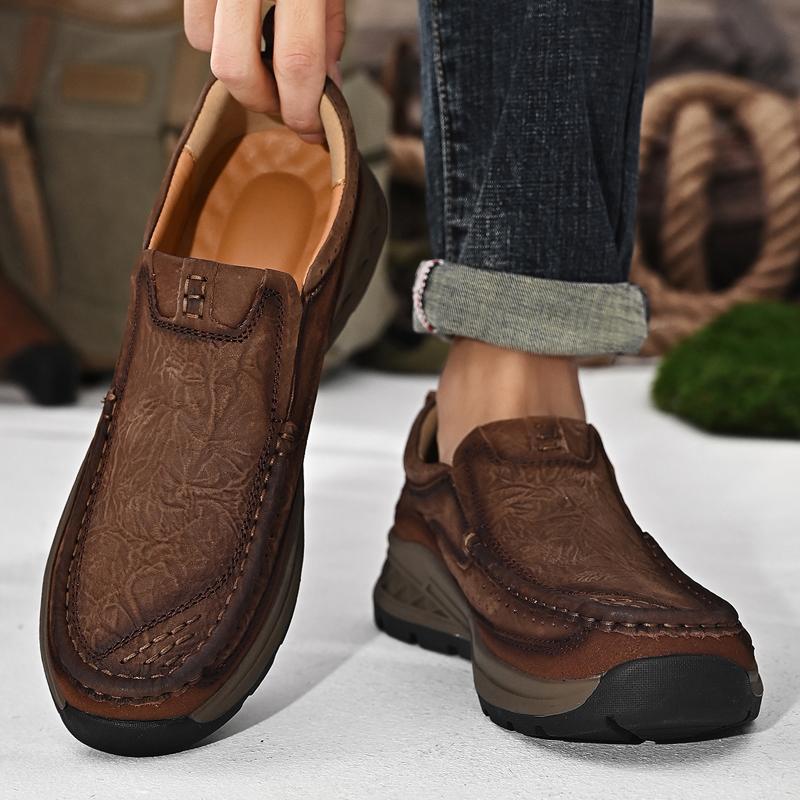 Frühling Neue männer Casual Leder Schuhe Bequeme und Atmungsaktive Schuhe Leder Schuhe Britischen Einfarbig männer Hochzeit Schuhe