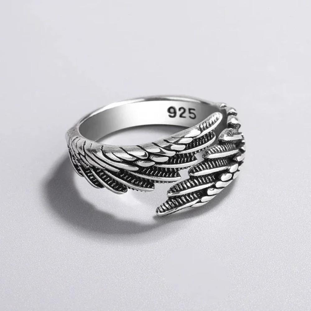 925 Silver Rings for Women Geometric Handmade Irregular Strip Ring Fashion Jewelry Gift