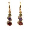 ZAKOL Red Cubic Zirconia Hanging Earrings for Women Gorgeous Ear Accessories Wedding Party Aesthetic Earrings New Zircon