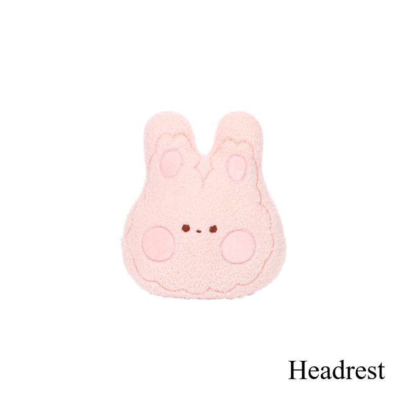 

Мультяшный Милый Маленький Кролик Подголовник Автомобиля Мягкая Удобная Подушка для Шеи Паровой Вельвет Поясничная Подушка Кавайные Автомобильные Аксессуары