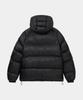 Lettercomo D-Shell Cross Hooded Puffer Jacket Black