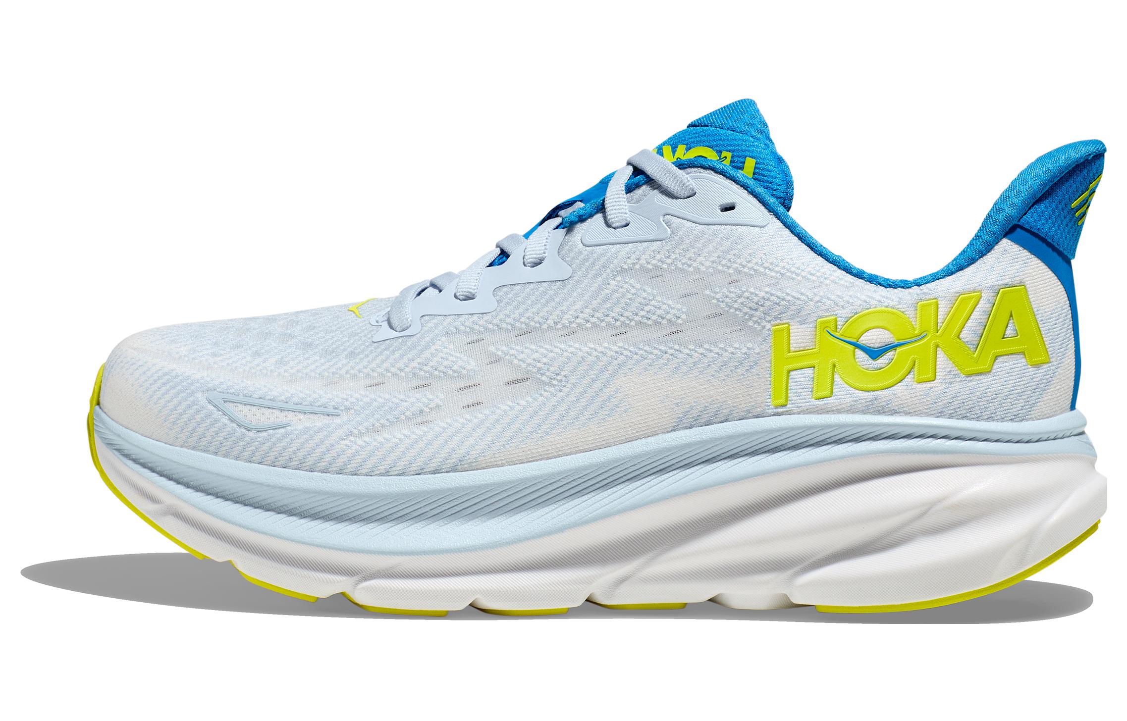 HOKA ONE ONE Clifton 9 Wide Ice Blue Evening Primrose 1132210-IWEP 40