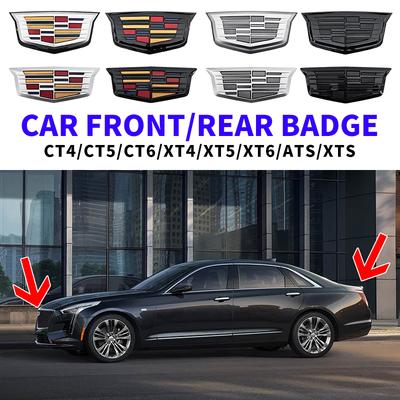 ABS Car Front Grille Rear Trunk Logo Emblem Sticker For CT4 CT5 CT6 XT4 XT5 XT6 ATS XTS Replacement Badge Decoration