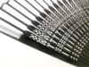 VX Folding Openwork Glossy Silk with Fan, Design, Frame, Fabric, Black, 22cm, Pouch, VX-159-26-001