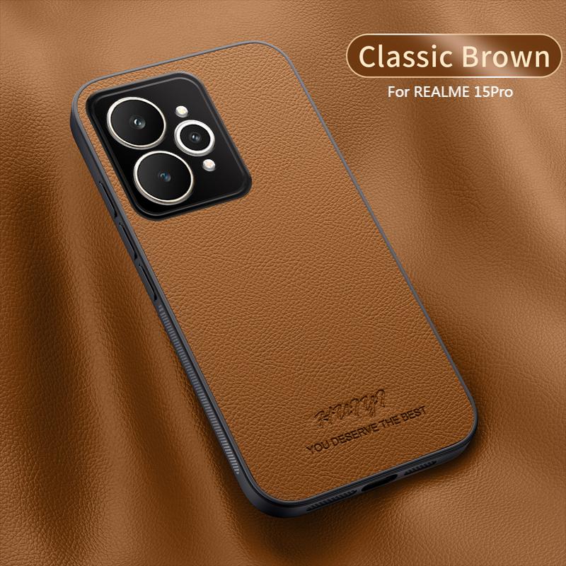 Luxury Business Leather Soft Frame Magnetic Cover For OPPO Realme 15 Pro Realme15Pro 5G Phone Cases Capa