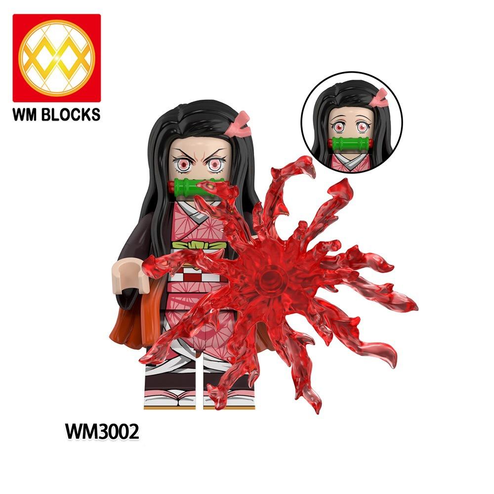 Anime Demon Slayer Blocks Blind Box Wm2998-3008 Bricks For Toys Gifts Action Figures Building Blocks For Children