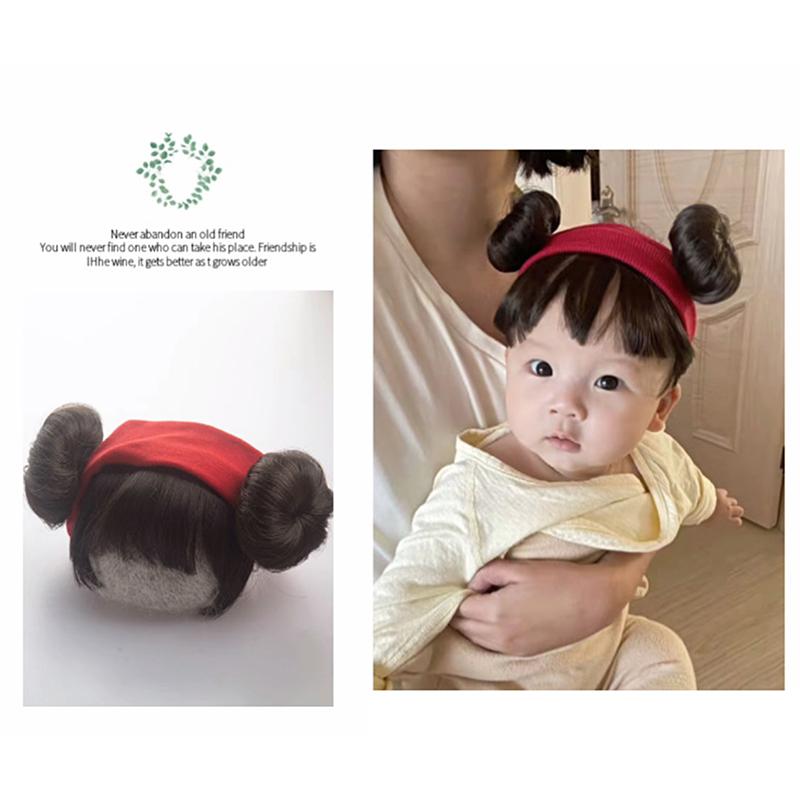Girl Baby Children'S Fake Bangs Wig Hairband Bangs Chignons Daily Wear Bangs Cosplay Hairpieces Accessories
