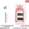 Black Steel Wire Hair ClipsHair Accessories Flow-painted One-piece Clips Small Hair Clips for Girls' Broken Hair