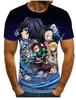 Ghost Annihilation Blade 3D Printed T-Shirt Men's and Women's Summer Fashion Casual Short Sleeve Neutral Harajuku Street Trend Super