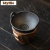 Yixing Zisha Iron Pot Simulation Tea Separator Infusor Traditional Tea Strainer Dispenser Tea Maker Tea Filter Teaset Collection