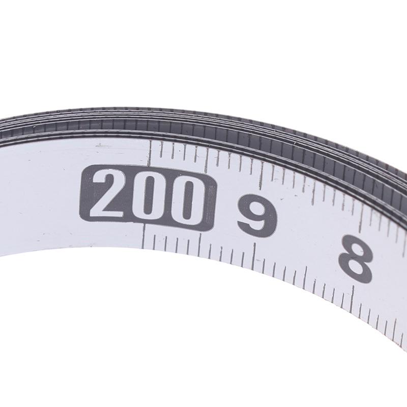 Self-Adhesive Tape Measure Steel Tape Ruler Metric Scale 1M/2M Length For T-Track Router Table Saw Household Measuring Tools