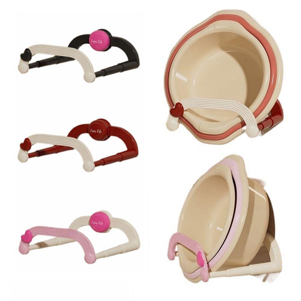 

Wall-Mounted Basin Storage Rack Suction Cup Lid Rack Holder Toothbrush Storage Rack for Home червоний