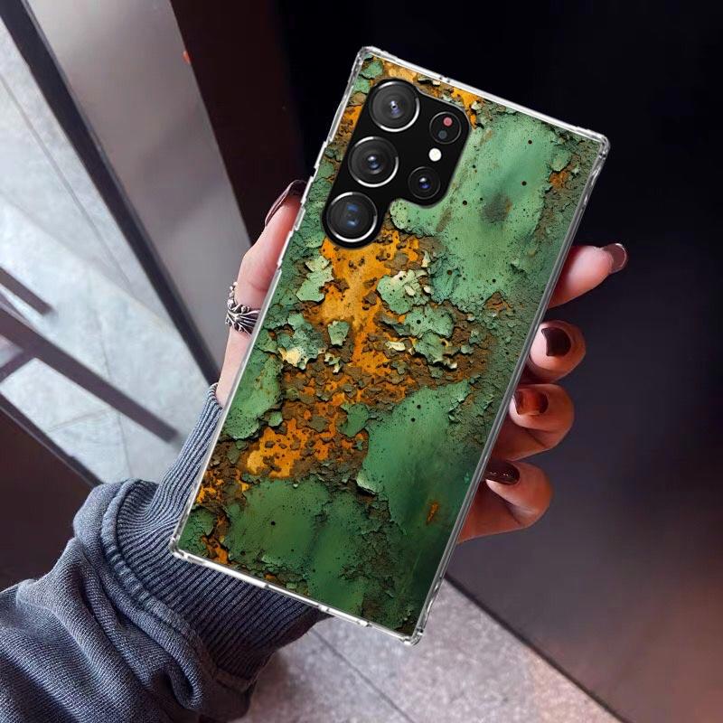 

Vintage Industrial Style Rusty Pattern Phone Case For Samsung Galaxy S23 S24 S25 Edge S26 Ultra S22 + S21 Plus S20 FE Cover Sili Samsung S22
