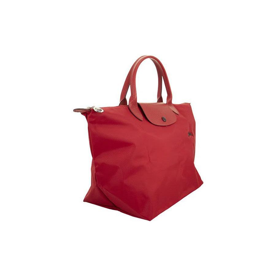 Longchamp Embroidered Logo Snap Zipper Closure Nylon Dumpling Tote Bag Women Tote Bags 1623619P47