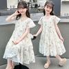Girls' dress 2026 summer new children's summer dress, mid size princess dress, stylish children's clothing trend