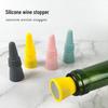 Colorful Silicone Wine Stopper Set - 4-Piece Vacuum & Fresh-Keeping Bottle Sealers