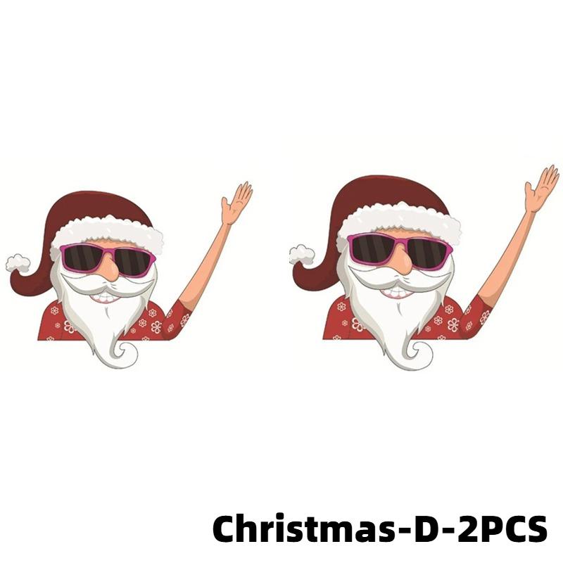 Car Sticker Rear Wiper Decal Christmas Santa Claus Xmas Novelty for Car Wiper Window Decals Christmas Decoration Ornaments