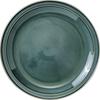 Minoru Pottery Mino Ware MAMANI 255 Plate, Green