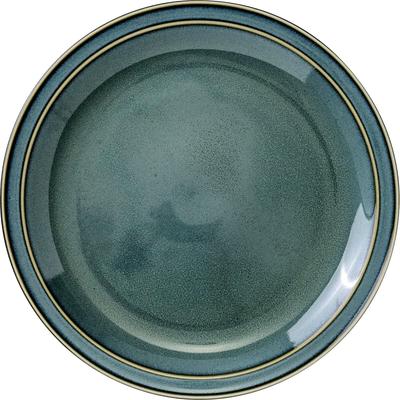 Minoru Pottery Mino Ware MAMANI 255 Plate, Green