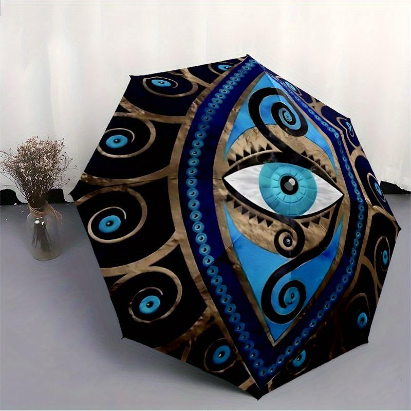 1pc Mystic Eye Automatic Open/Close Umbrella, Portable Folding Umbrella for Everyday Use Yy250826015