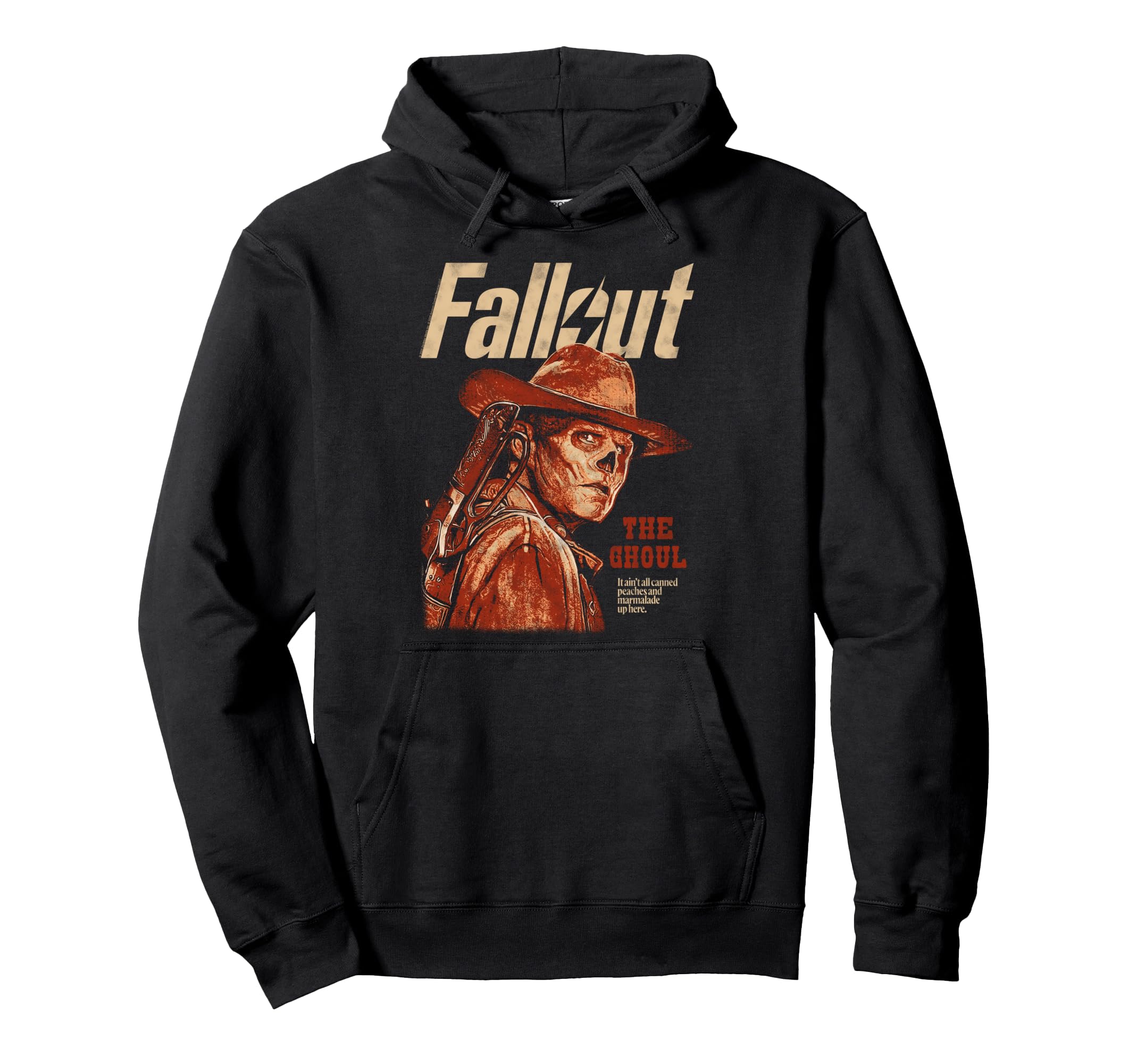 Худи с силуэтным портретом Гуля из Fallout