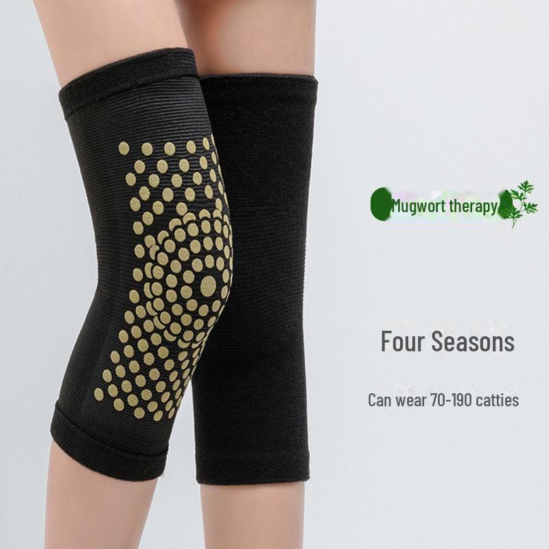 Genunchiere calde si reci cu pelin autoincalzit, jambiere unisex cu articulatii vopsite pentru protectie la frig toamna/iarna.