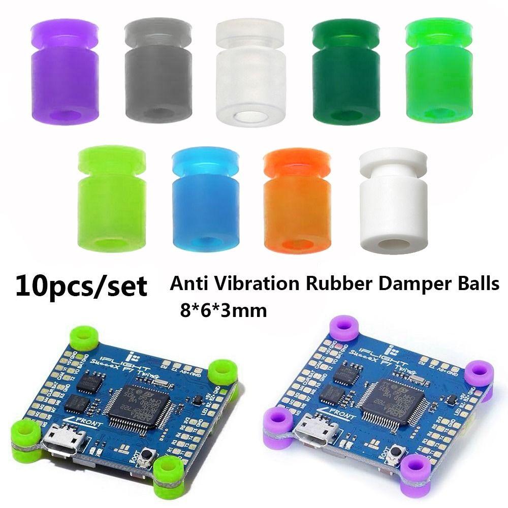 10pcs 8*6*3mm Rubber Damper Balls Silicone Silencer For F4 F7 Flight Controller/FPV Quadcopter