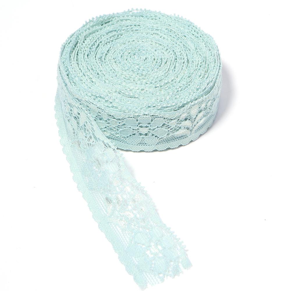 10Yards/Roll 2cm Lace Ribbon Hollow Out Lace Trim Ribbon For DIY Christmas Wedding Party Garment Sewing Gifts Wrapping Decor