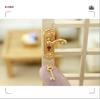 1/6 1/12  Doll House Simulation Miniature Mini Retro Patterned Door Lock Model Decor