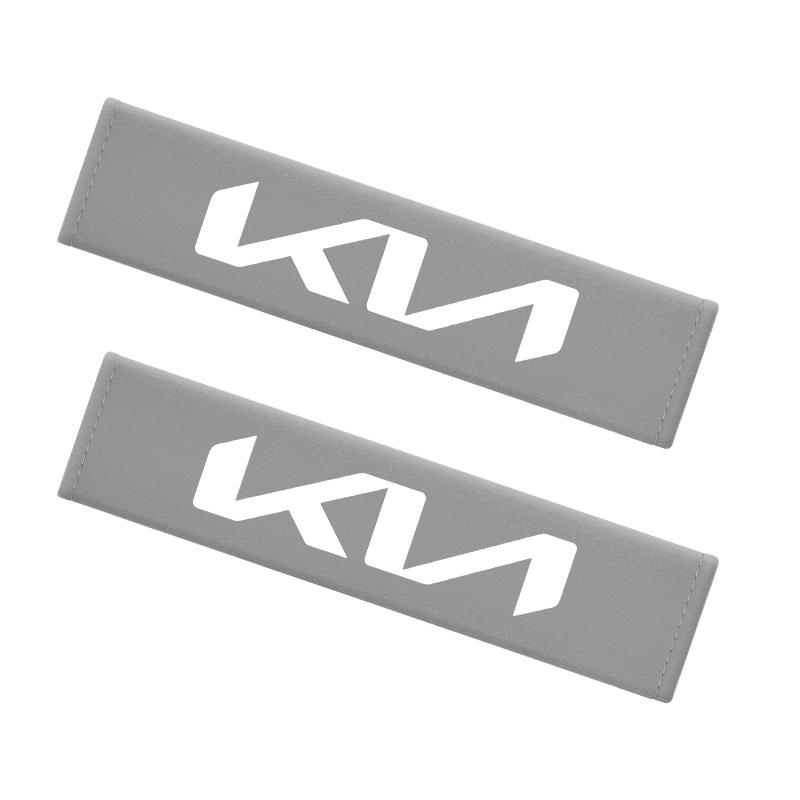 NCUD9 2pcs Cotton Car Seat Belt Cover Protective Shoulders Car Decoration Strap Pad For KIA Ceed Sorento K3 Rio Sportage Soul Picanto