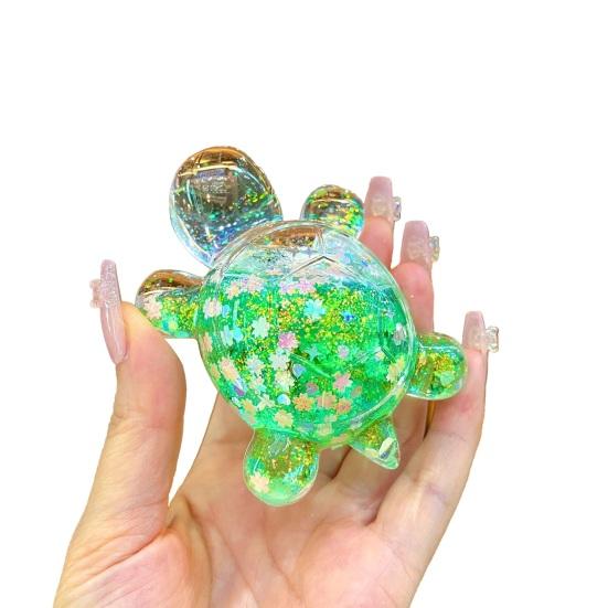 Turtle Ornament Lightweight Glow in Dark Shiny Turtle Figurine 30 Minutes After Light Exposure Glowing Statue Keychains Home Decor