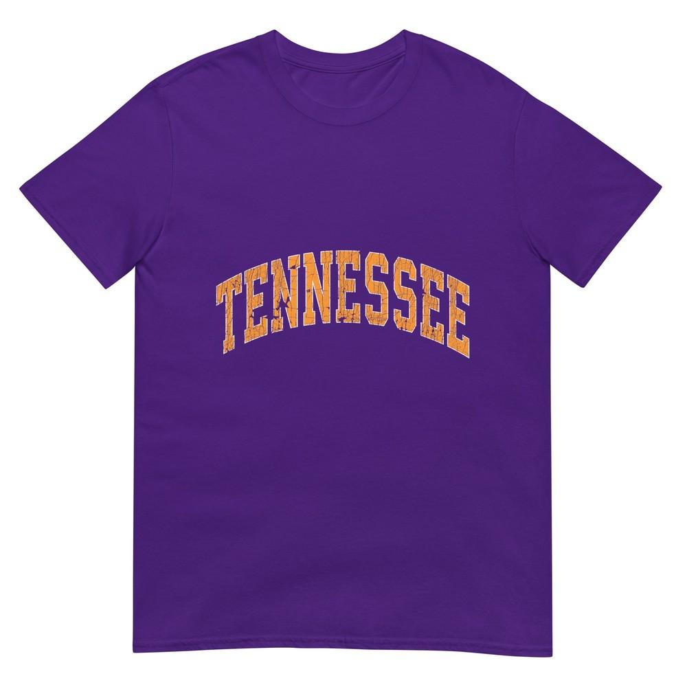 Tennessee Classic Tn Orange Print Retro Varsity Vintage Tshirt