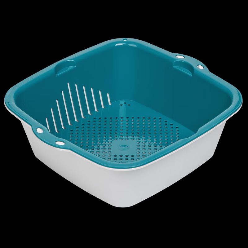 CHAHUA Double-Layer Plastic Washing & Drain Basket