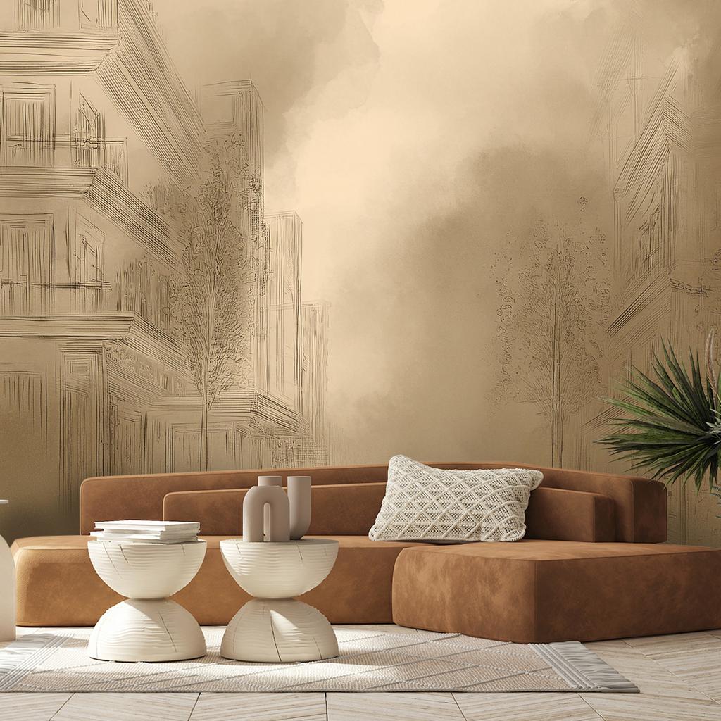 Fototapete Alte Stadtansicht